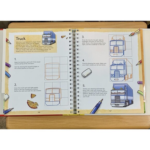 YOU CAN DRAW Learn Over 100 Drawings 8 Books Cars Animals Sea Insects Cartoon - Picture 11 of 13